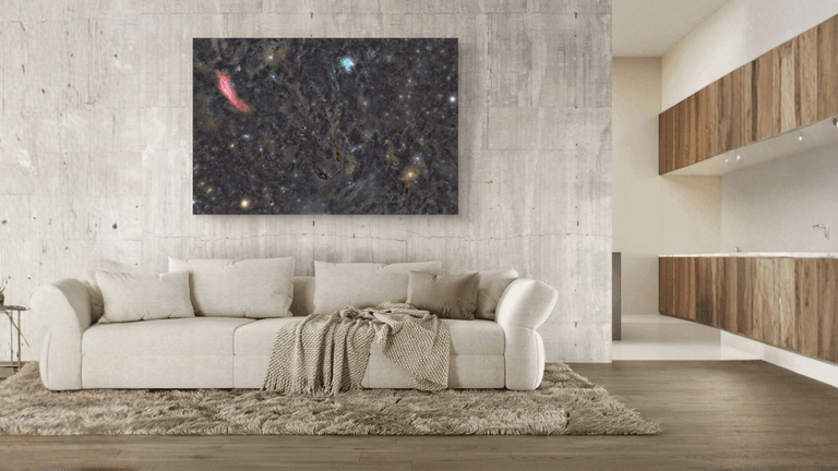 "Artymundus art display featuring celestial photography, bringing natural wonders and the cosmos into modern living spaces with premium quality."