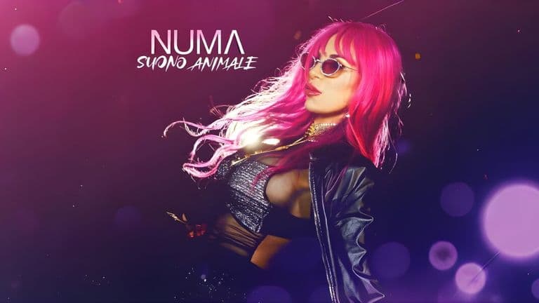 NUMA, a vibrant artist with pink hair and sunglasses, embodies empowerment and transformation through music, self-love, and activism.