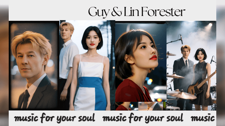 Guy and Lin Forester, a dynamic musical duo blending powerful vocals and storytelling.