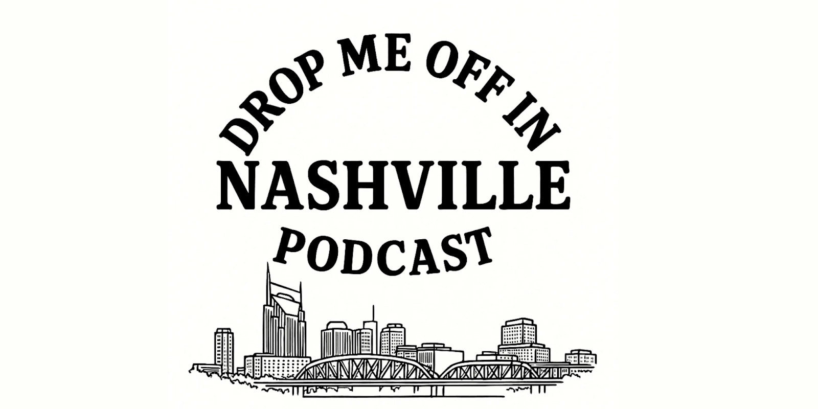 "Logo of Drop Me Off In Nashville Podcast, offering honest, experience-based advice for aspiring artists in the music industry."