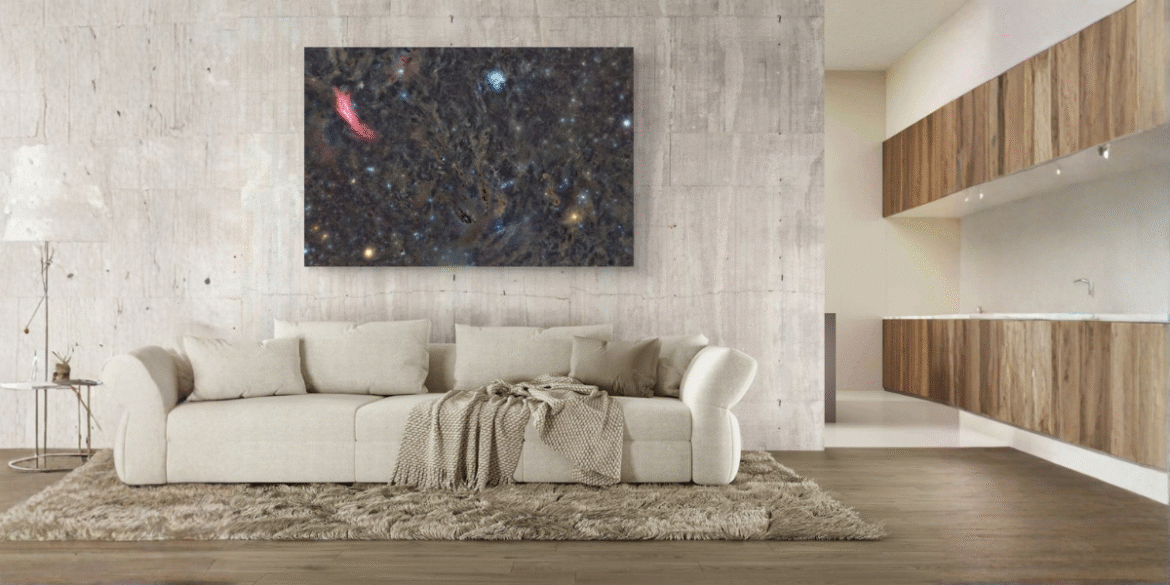 "Artymundus art display featuring celestial photography, bringing natural wonders and the cosmos into modern living spaces with premium quality."