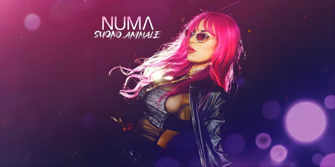 NUMA, a vibrant artist with pink hair and sunglasses, embodies empowerment and transformation through music, self-love, and activism.